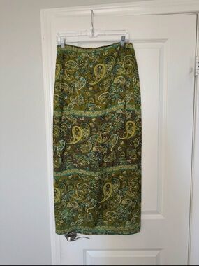 Vintage/Y2K Express World Brand Paisley Wrap Maxi